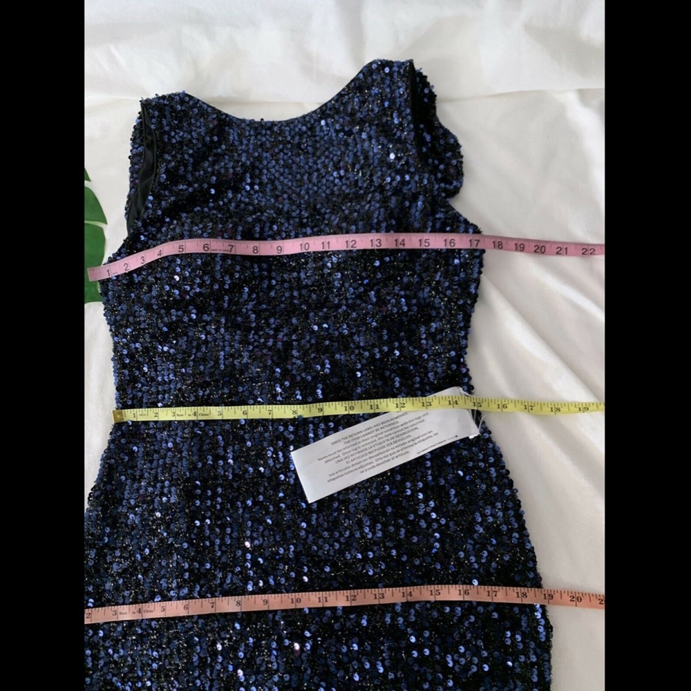 NEW IENNA for Mac Duggal Sequin Drape Back Gown - Picture 11 of 12